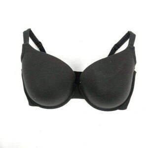 Cacique Lane Bryant Womens Bra T Shirt Cotton Blend Size 40DDD Black